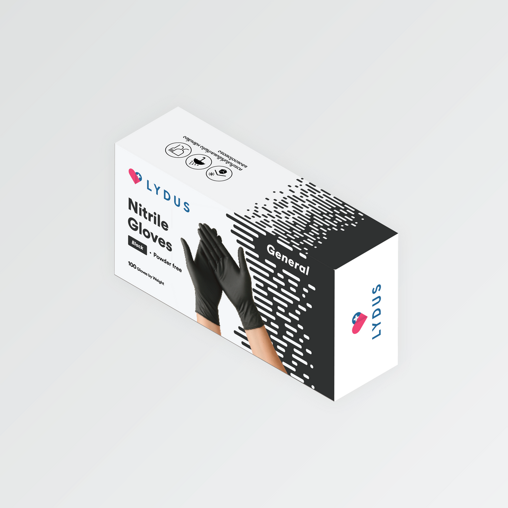 LYDUS™ Black Nitrile – General series [1 Case]