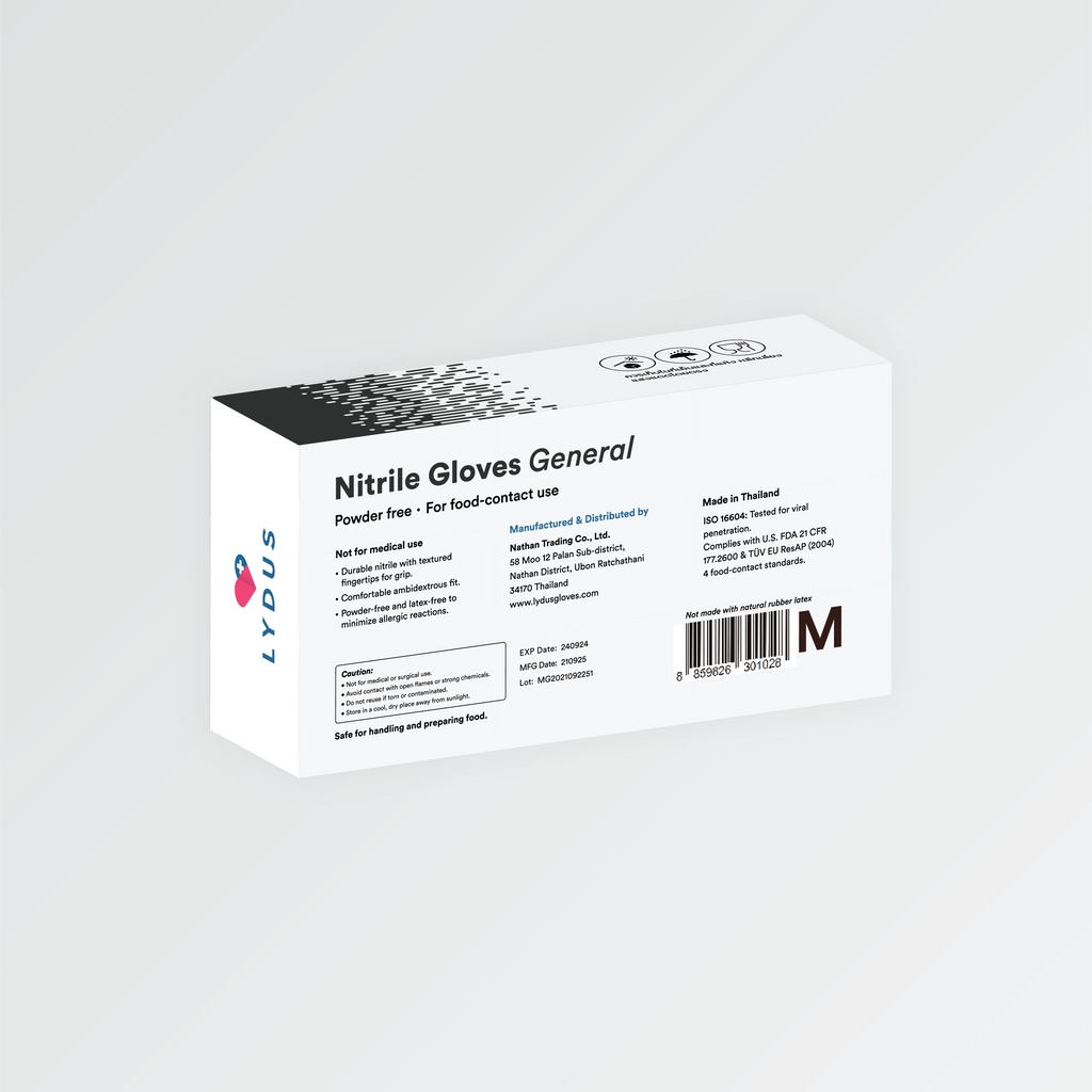 LYDUS™ Black Nitrile – General series [1 Case]
