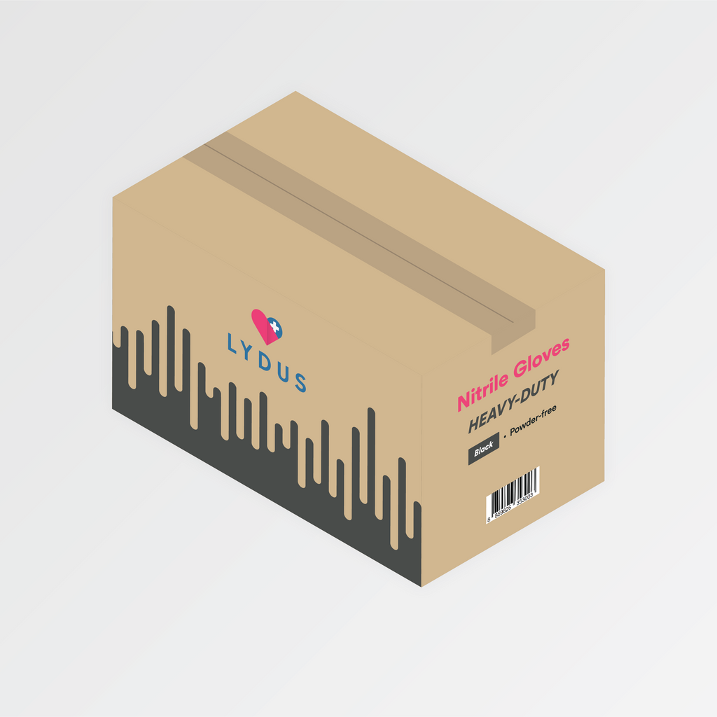 LYDUS™ Black Nitrile – Heavy-Duty series [1 Case]
